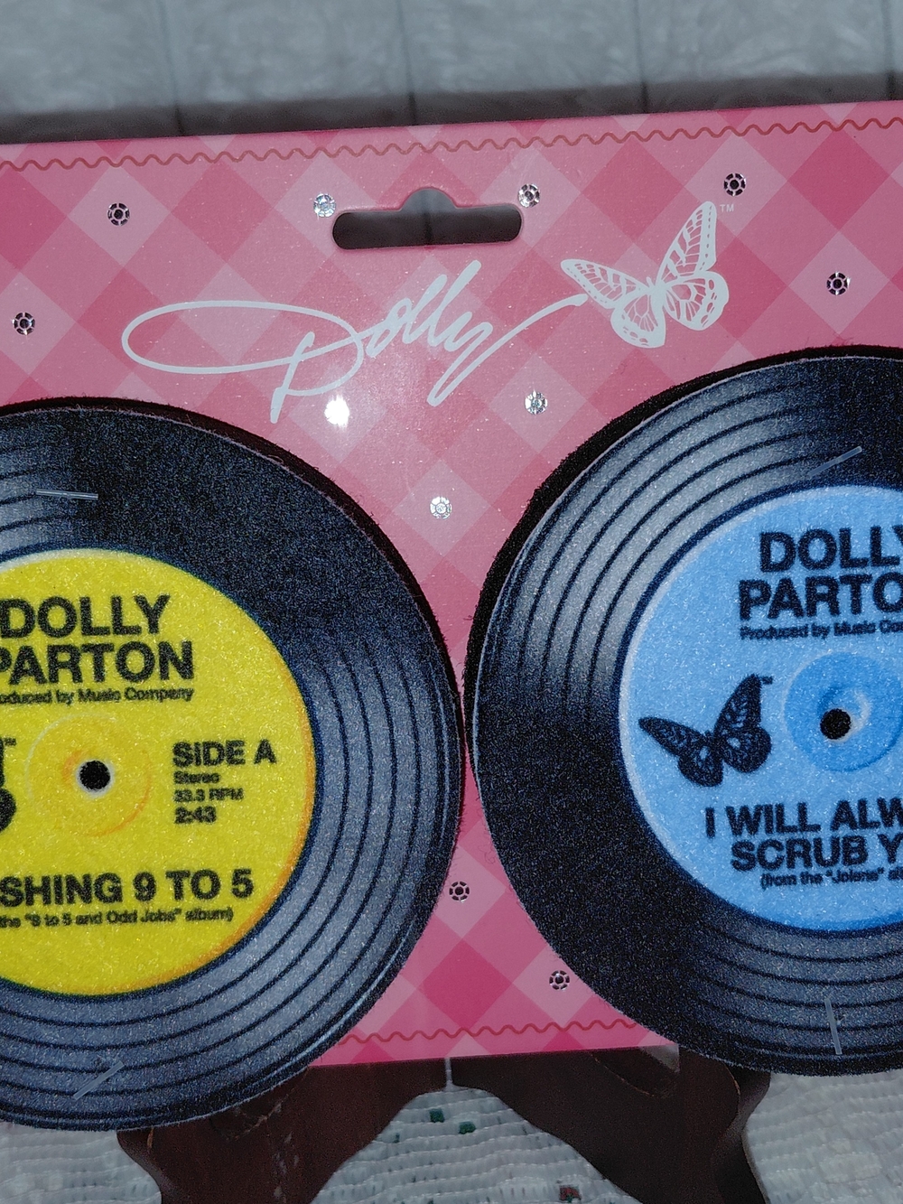 Dolly Parton Vinyl Record Sponge Set